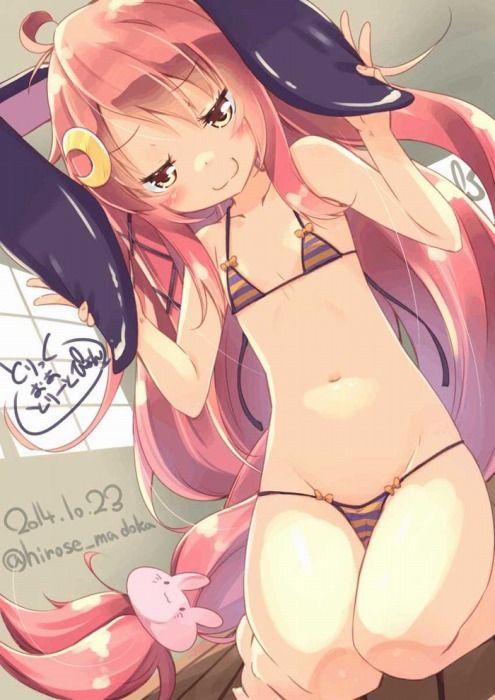 【Secondary】 Erotic image of a swimsuit girl wearing a "micro bikini" that seems to be hami and worrisome 1