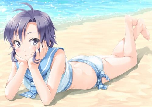 【Secondary】 Erotic image of a swimsuit girl wearing a "micro bikini" that seems to be hami and worrisome 5