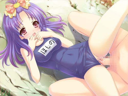 Erotic anime summary Erotic image collection of beautiful girls and beautiful girls who are while wearing a suku swimsuit [50 sheets] 39