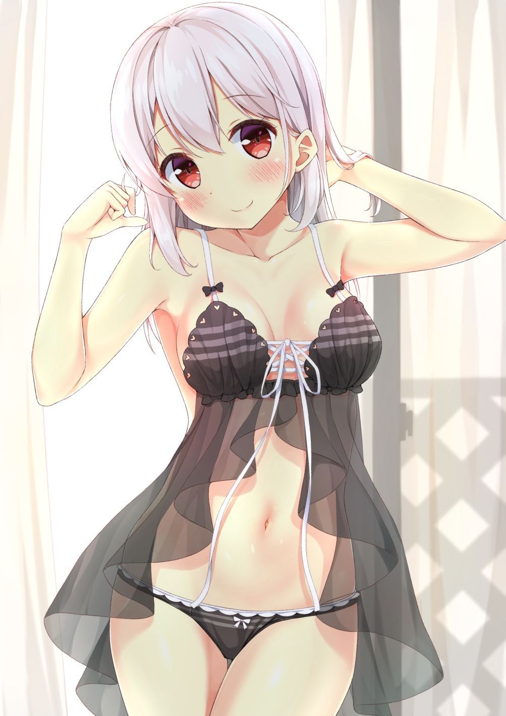 【Secondary Erotic】 Here is an erotic image of a girl wearing underwear that combines a chinko suicide attack of Skeske 12