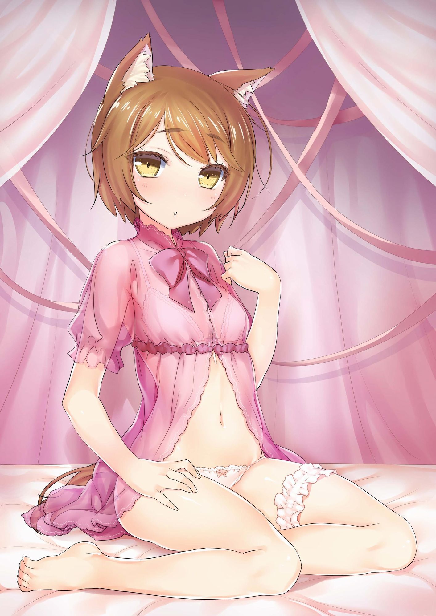 【Secondary Erotic】 Here is an erotic image of a girl wearing underwear that combines a chinko suicide attack of Skeske 6