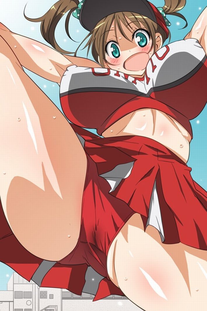 【Secondary Erotic】 Erotic image of a cute cheerleader cheering with a smile and a high exposure costume 20