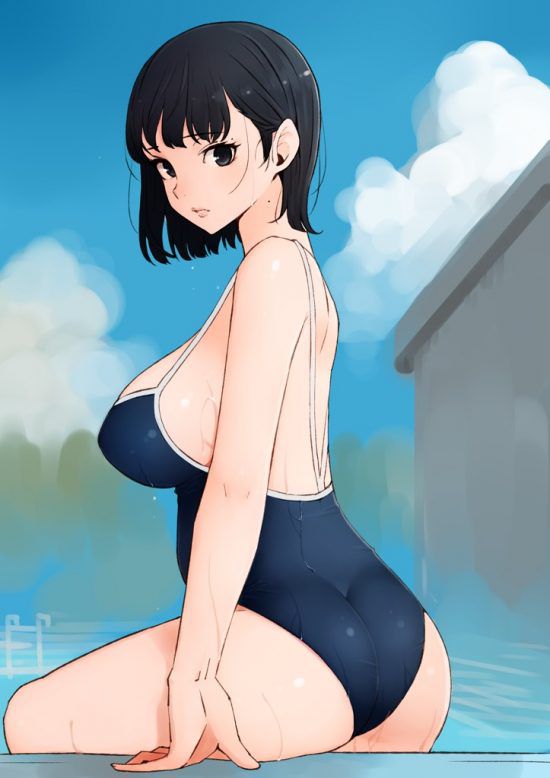 【Secondary erotic】 Here is the erotic image of a doskebe girl who understands the body with suku water 18