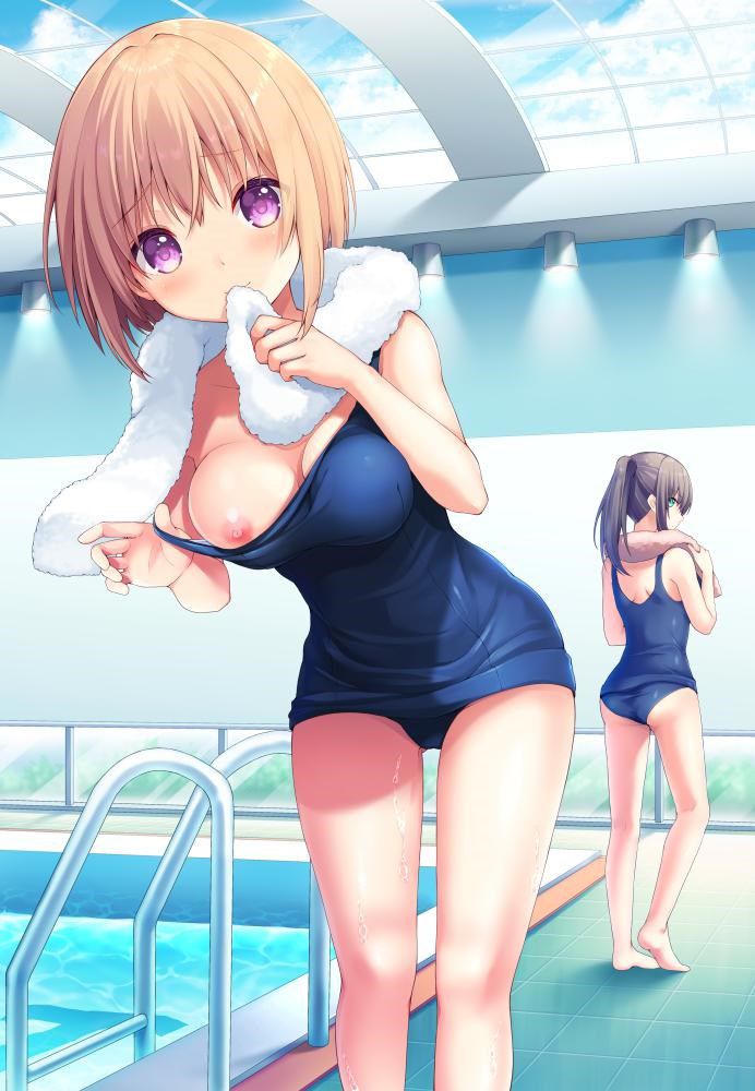 【Secondary erotic】 Here is the erotic image of a doskebe girl who understands the body with suku water 19