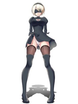 [NieR Automata erotic cartoon] immediately pull out in service S ● X of 2B! - Saddle! 18