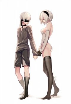 [NieR Automata erotic cartoon] immediately pull out in service S ● X of 2B! - Saddle! 3