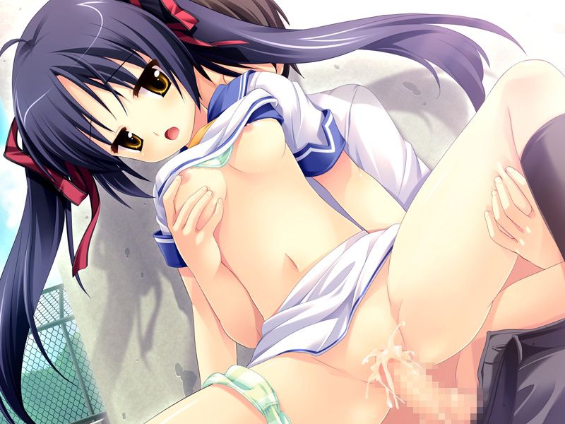 2D Black hair twin tail is the strongest, isn't it? 50 erotic images 8