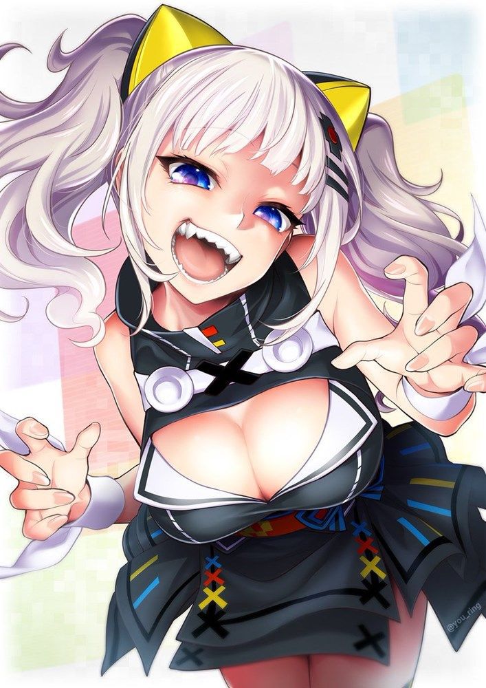 Erotic image that shines and passes through the moon of Ahe face that is about to fall into pleasure! 【Virtual youtuber】 12