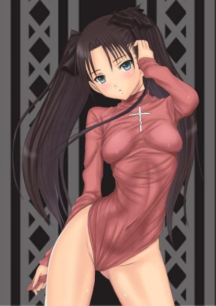 Rin Tosaka's erotic secondary erotic images are full of boobs! 【Fate】 8