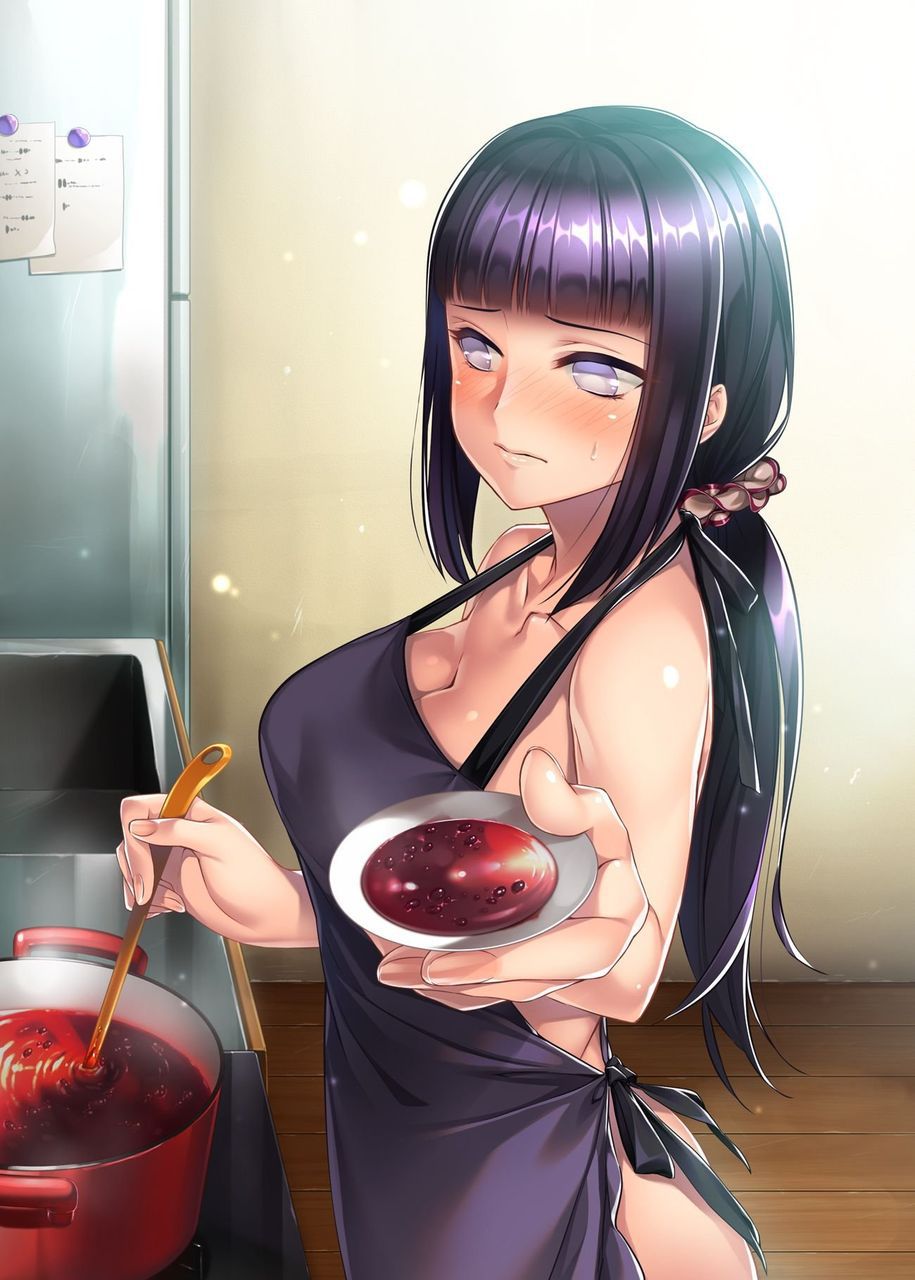 【Secondary erotic】 Here is the erotic image of a girl who tempts a with a naked apron 5