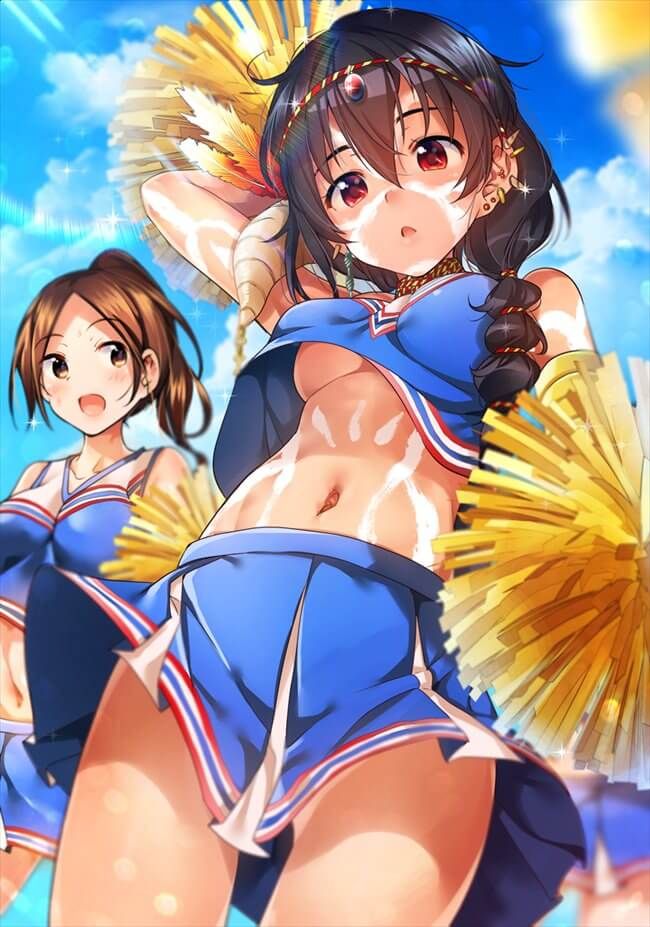 【Erotic Anime Summary】 Here is a collection of erotic images of beautiful girls and beautiful girls who did cheerleader cos [50 photos] 25