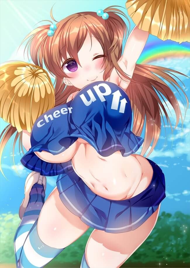 【Erotic Anime Summary】 Here is a collection of erotic images of beautiful girls and beautiful girls who did cheerleader cos [50 photos] 7