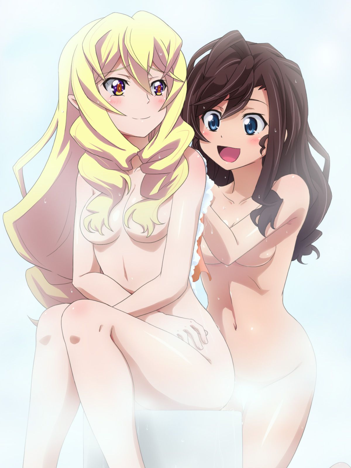 Erotic anime summary Erotic images of beautiful girls exposing the appearance without hail in the bath [50 sheets] 13