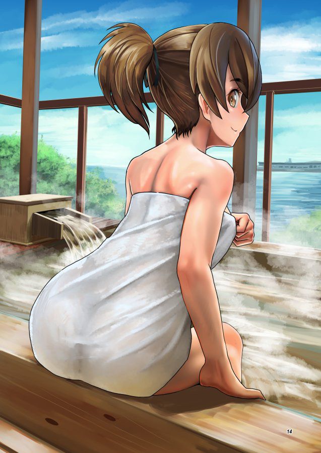 Erotic anime summary Erotic images of beautiful girls exposing the appearance without hail in the bath [50 sheets] 39