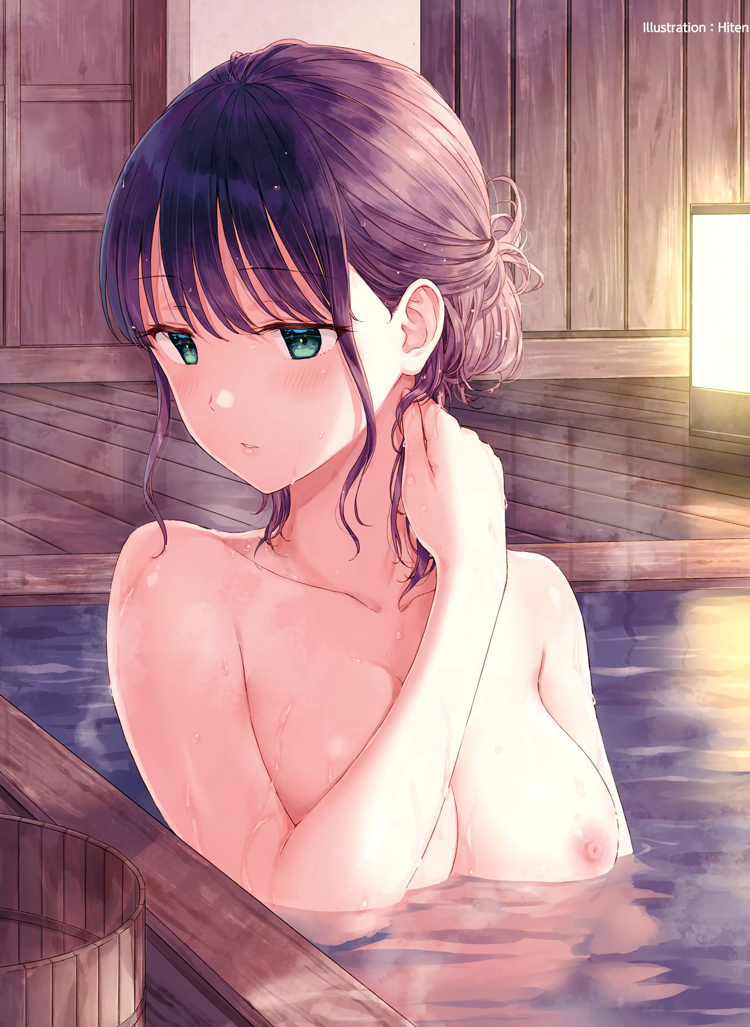 Erotic anime summary Erotic images of beautiful girls exposing the appearance without hail in the bath [50 sheets] 42
