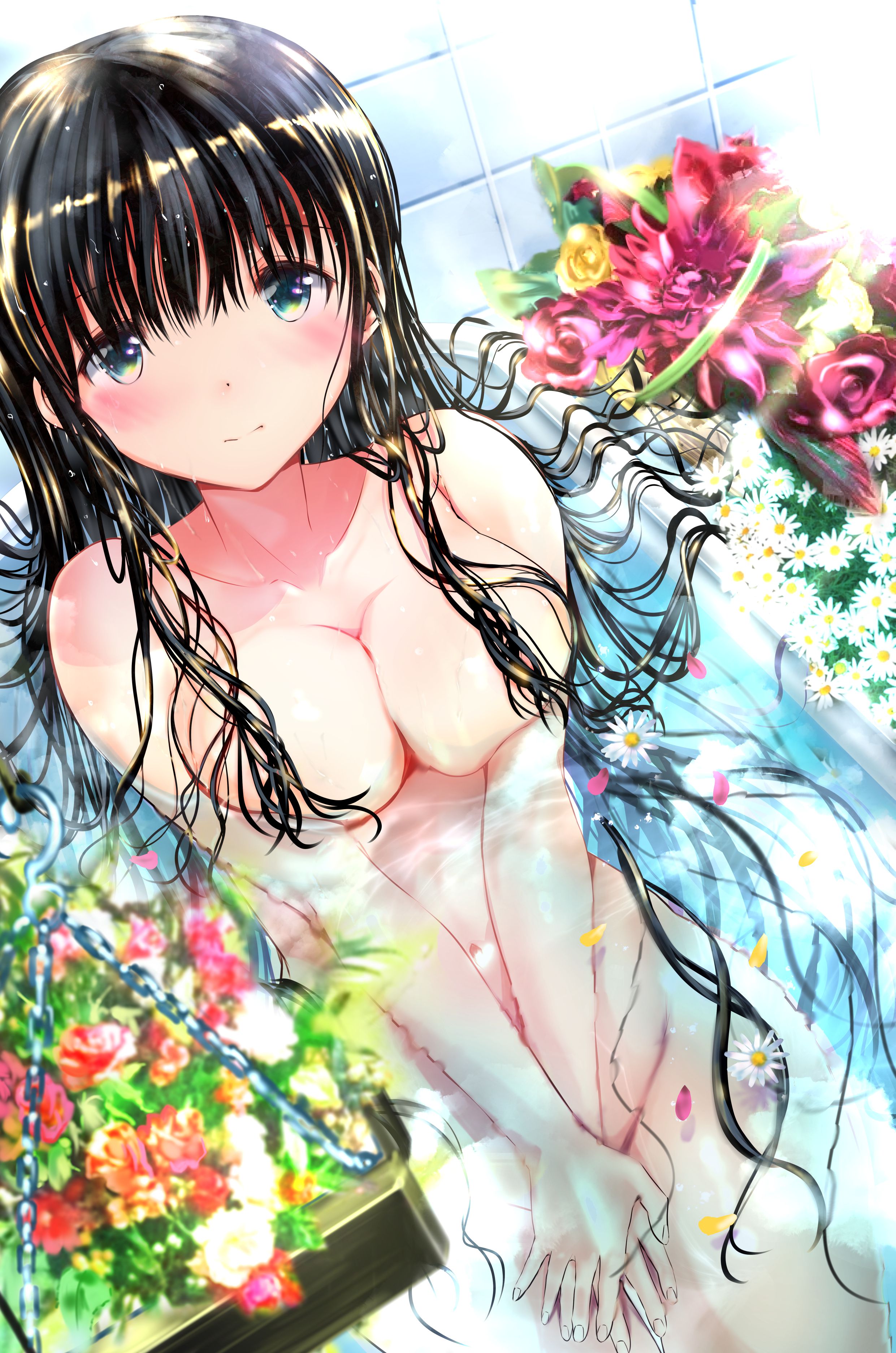 Erotic anime summary Erotic images of beautiful girls exposing the appearance without hail in the bath [50 sheets] 43