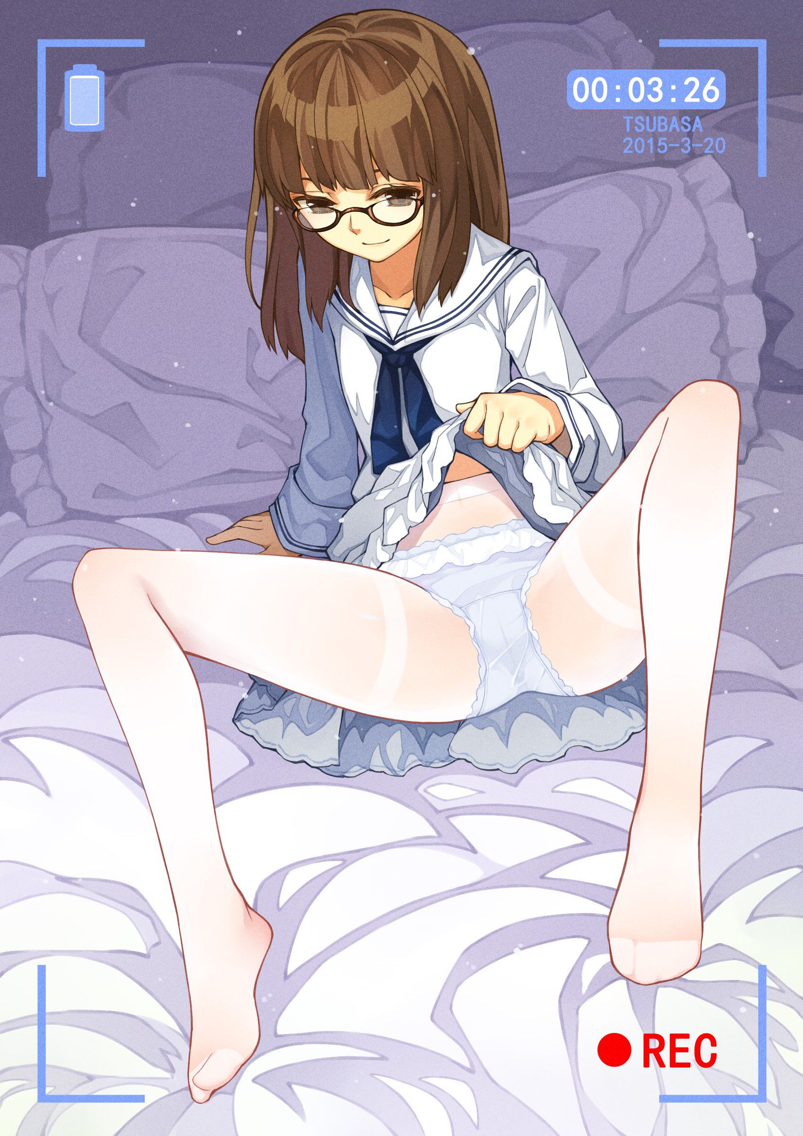 Secondary erotic erotic image of glasses girls who look intelligent and increase lewdness [30 sheets] 31