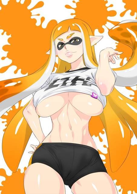 [Splatoon] erotic image that pulls out with squid's etch 14