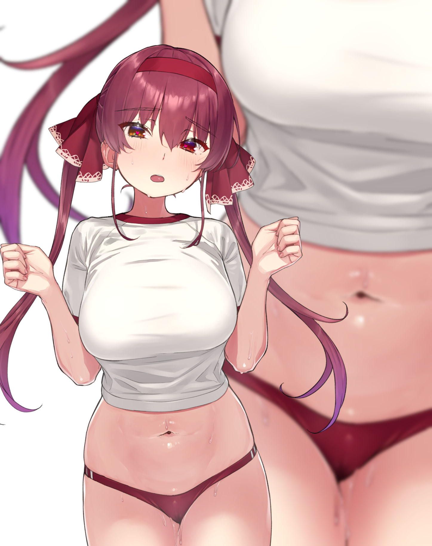 It's grown too much and doesn't fit the size?! Image of a girl ♪ in bloomers + gym clothes with snappy breasts and buttocks 19