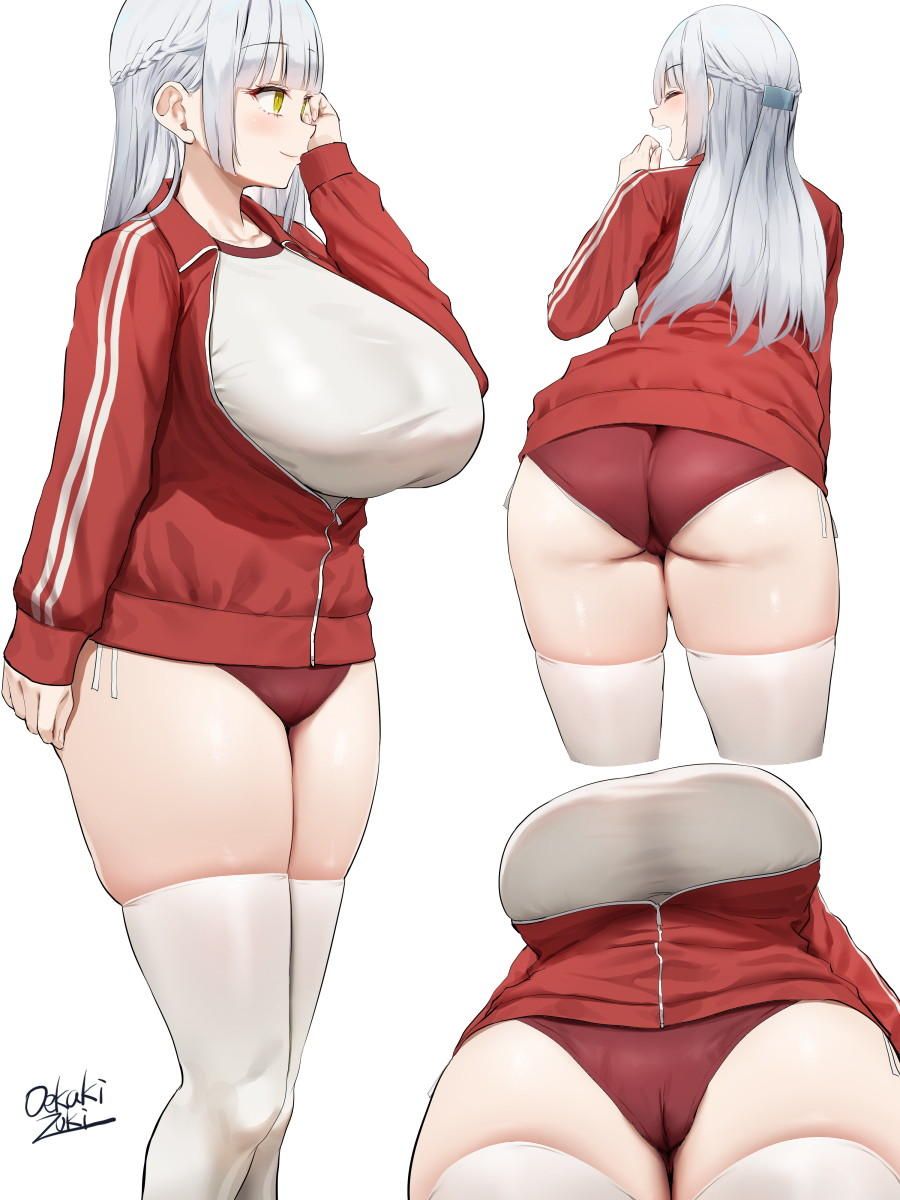 It's grown too much and doesn't fit the size?! Image of a girl ♪ in bloomers + gym clothes with snappy breasts and buttocks 22