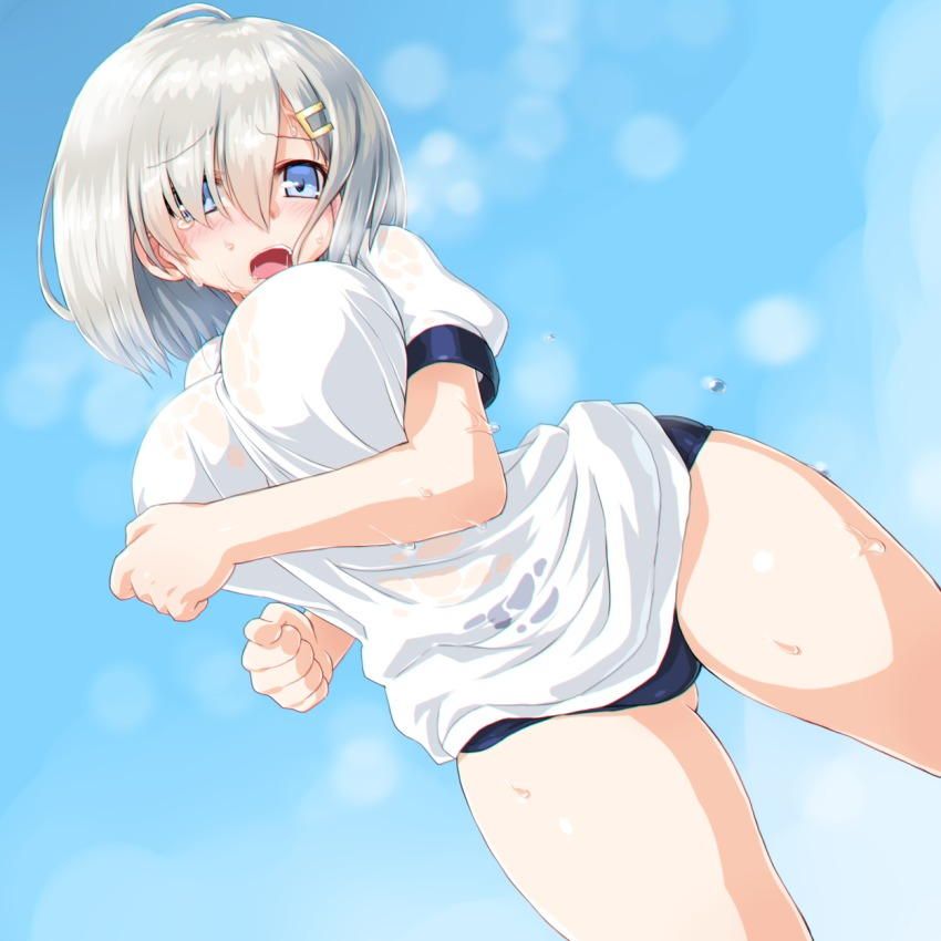 It's grown too much and doesn't fit the size?! Image of a girl ♪ in bloomers + gym clothes with snappy breasts and buttocks 36