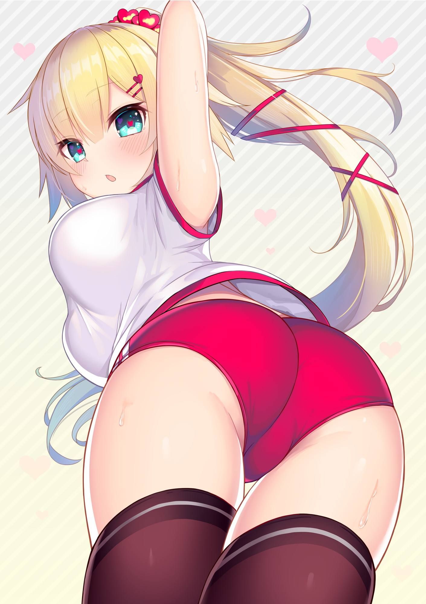 It's grown too much and doesn't fit the size?! Image of a girl ♪ in bloomers + gym clothes with snappy breasts and buttocks 37
