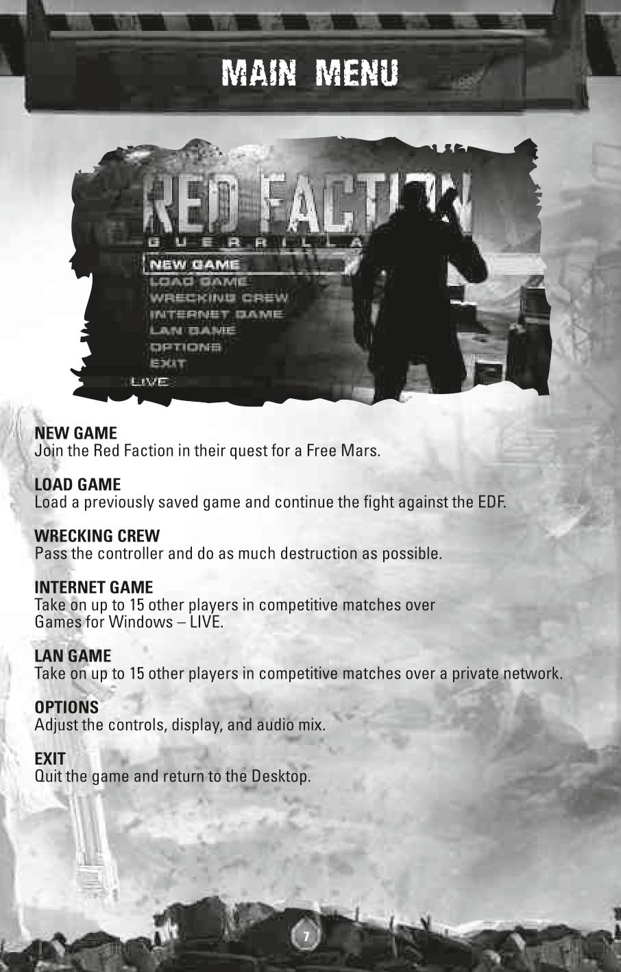 Red Faction - Guerilla (PC (DOS/Windows)) Game Manual 9