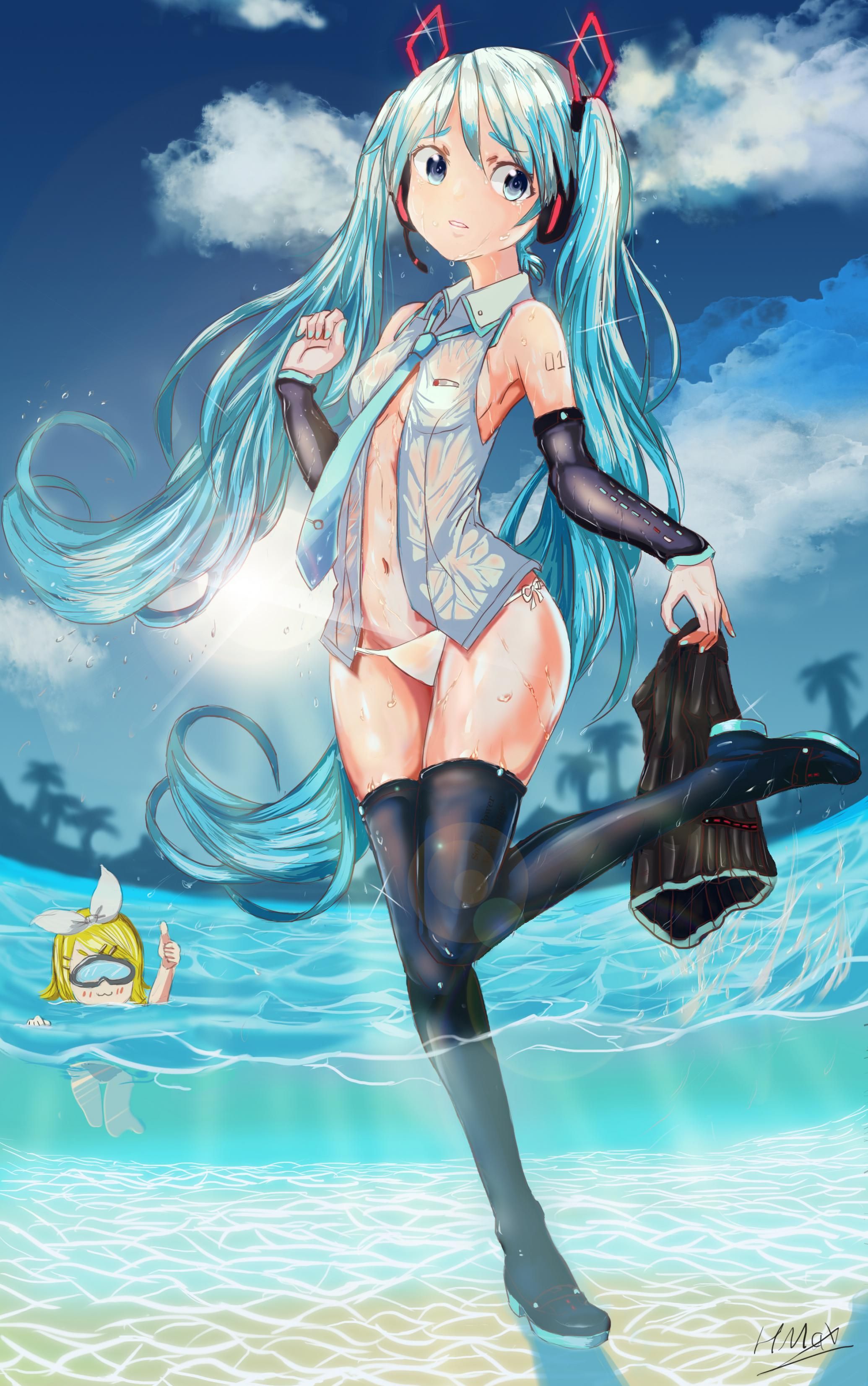 [Vocalistoid] Hatsune Miku's cute H secondary erotic image 4