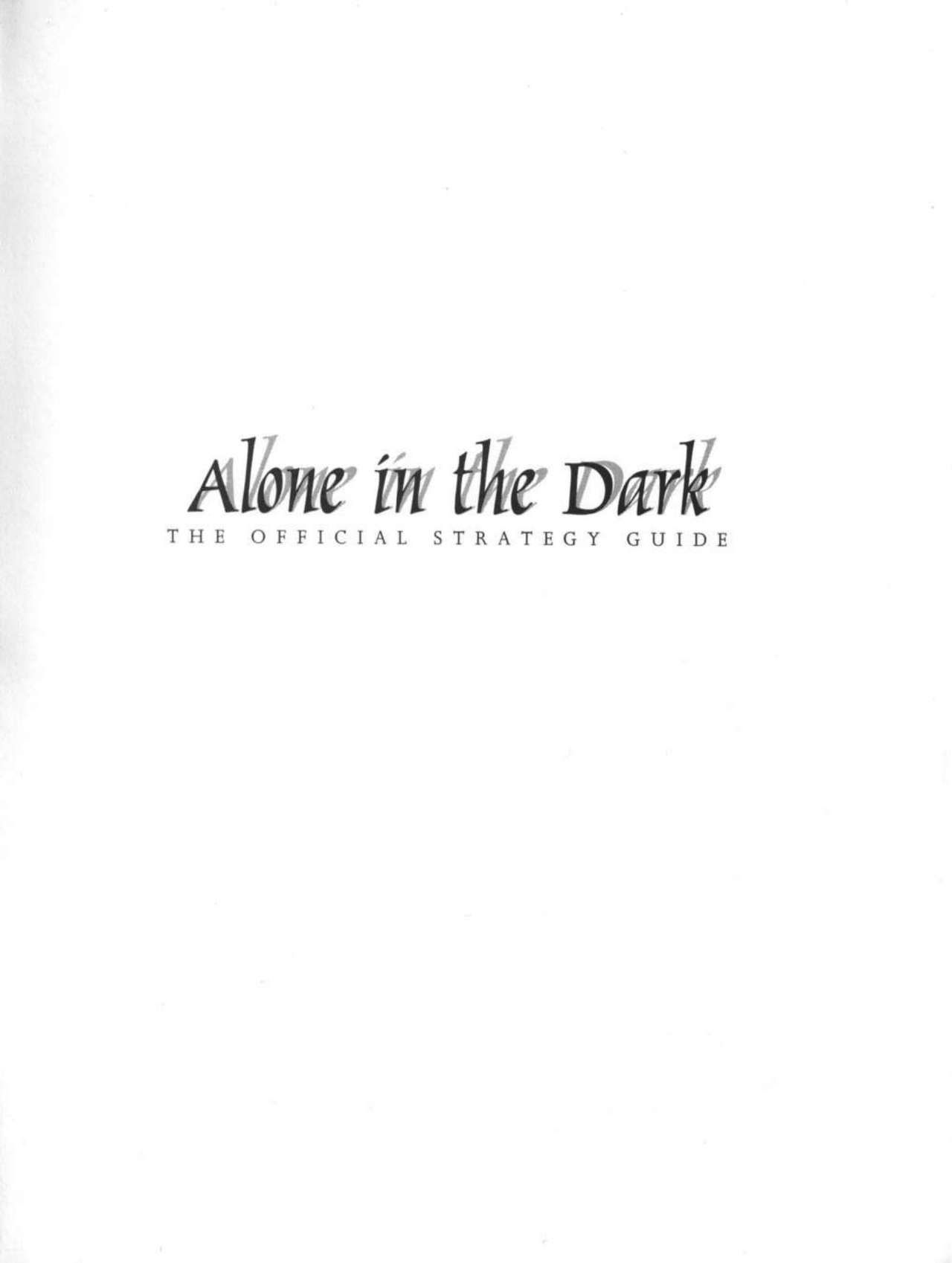 Alone in the Dark 1 and 2 Strategy Guide 3