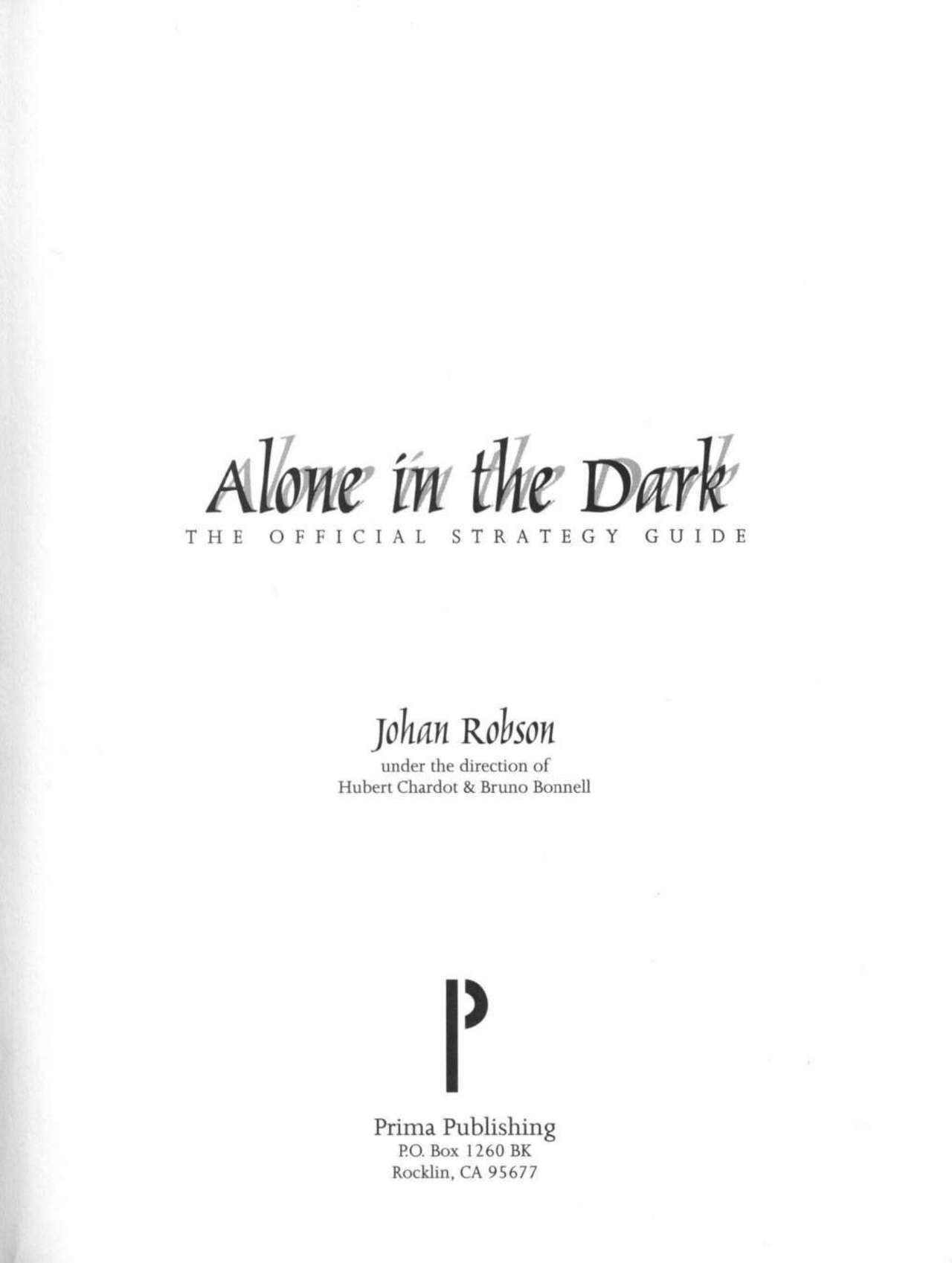 Alone in the Dark 1 and 2 Strategy Guide 5