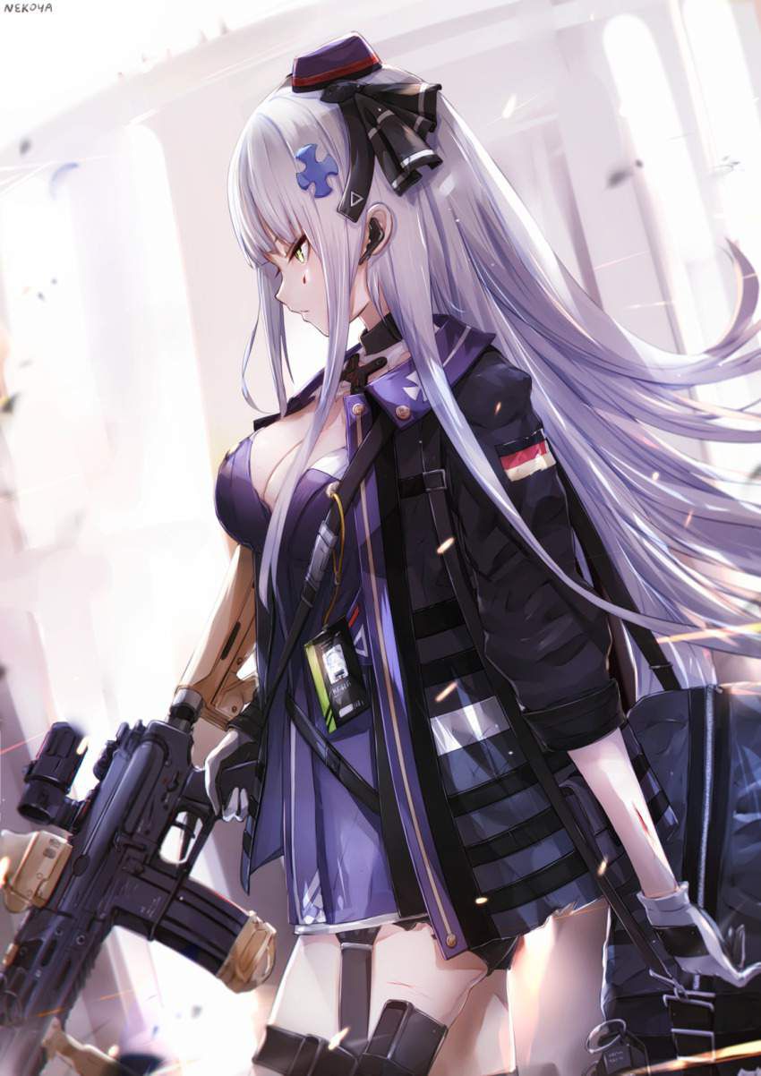 Erotic image Dolls frontline HK416 and A secondary erotic image that makes you want to H like a cartoon 1