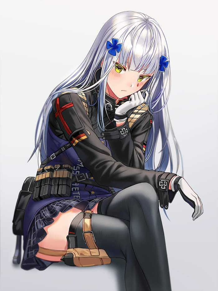Erotic image Dolls frontline HK416 and A secondary erotic image that makes you want to H like a cartoon 2