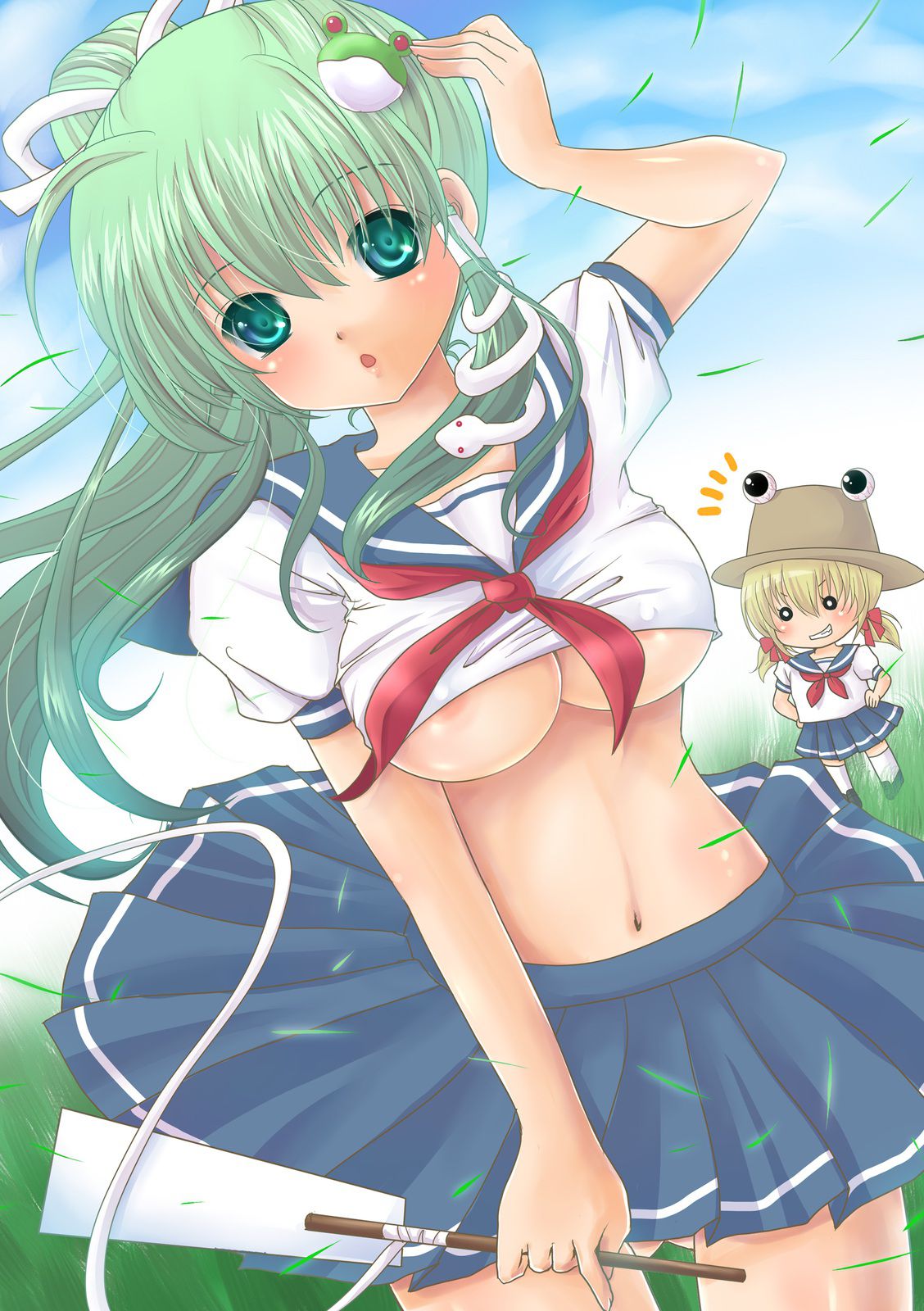 [Touhou Project] erotic image that seems to have the benefit of the present person Kamitofutani Sanae! Part 12 24