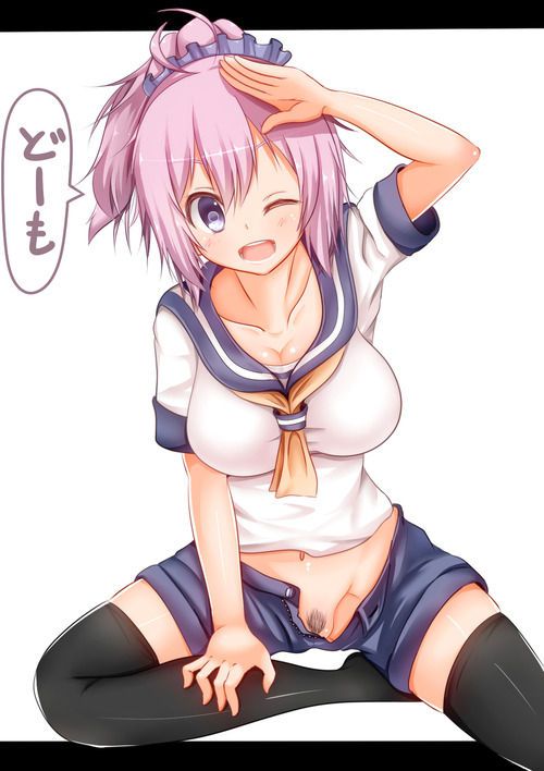Erotic image that can be pulled out just by imagining Aoba's masturbation figure [Fleet Collection] 15