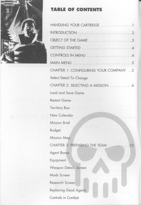 Syndicate (Jaguar) Game Manual 4