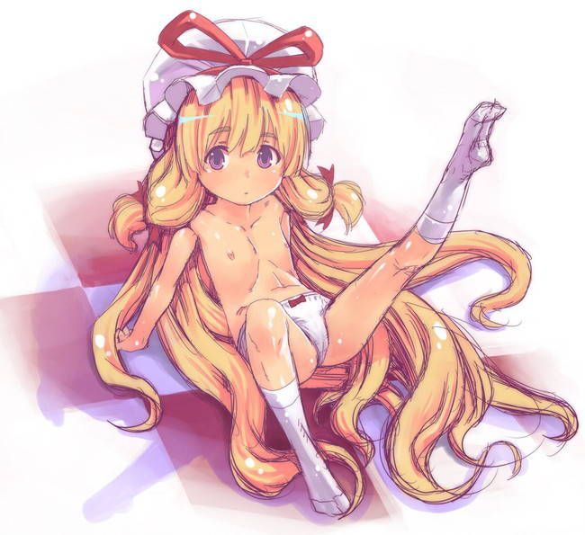 Erotic image that can come off just by imagining the masturbation figure of Yakumo Purple [Touhou Project] 11