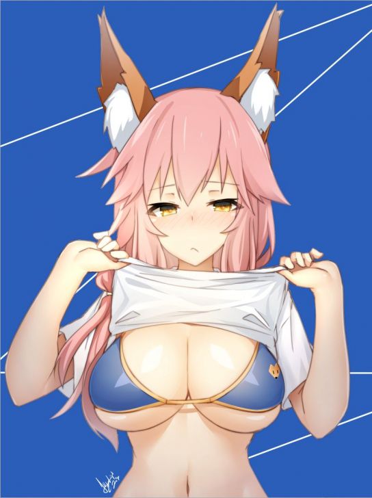 Fate erotic manga immediately pull out in service S ● X in front of Tamamo! - Saddle! 3