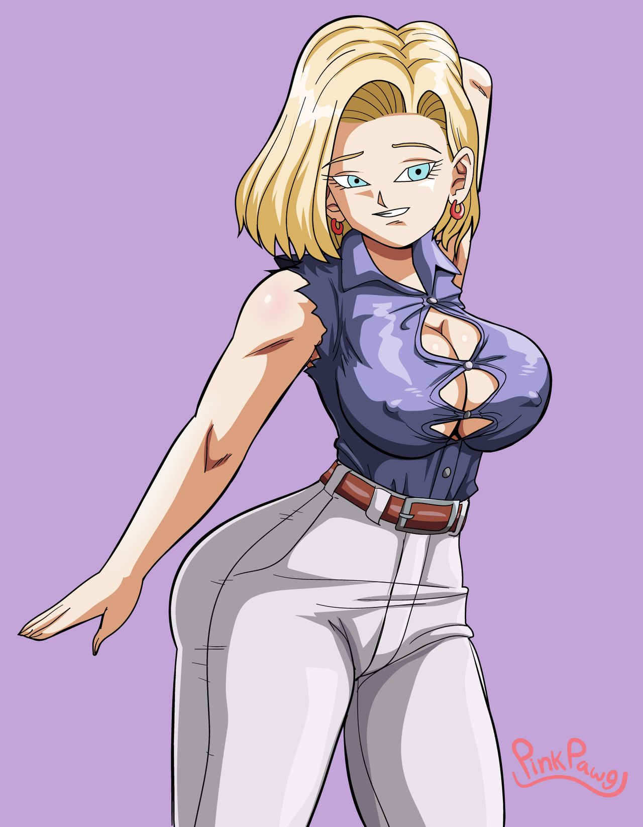 [Pink Pawg] Android 18 Is Alone (Dragon Ball Z) 8
