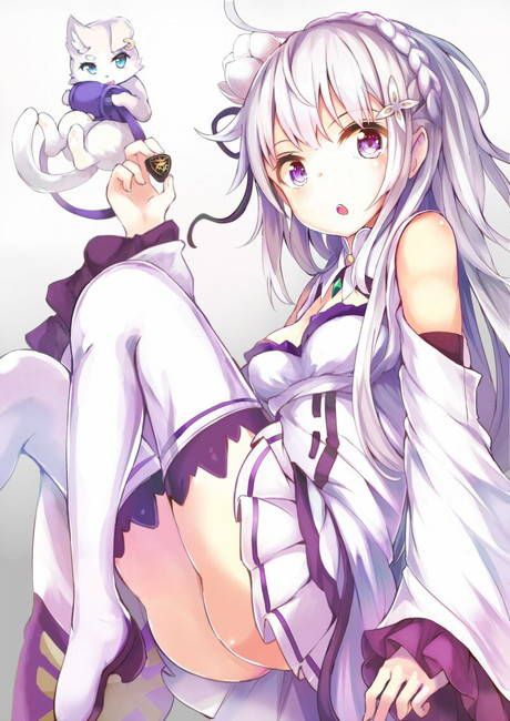 [Re: Life in a different world starting from zero] High-quality erotic images that can be used as Emilia wallpaper (PC/ smartphone) 25