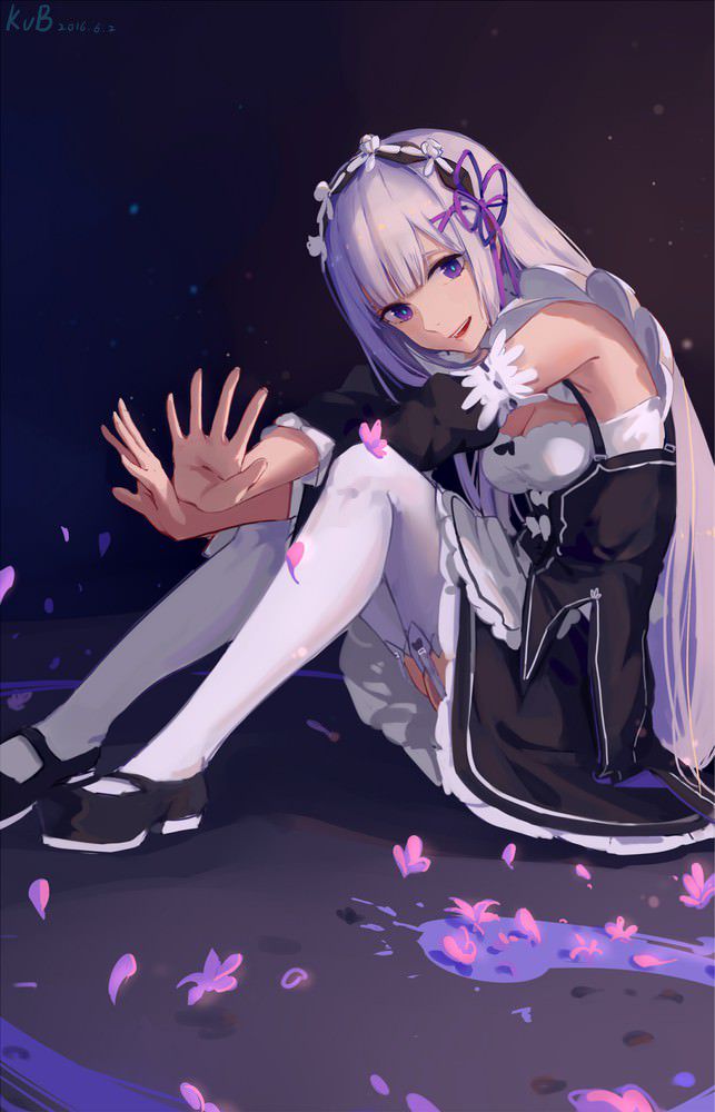 [Re: Life in a different world starting from zero] High-quality erotic images that can be used as Emilia wallpaper (PC/ smartphone) 30