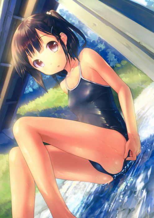 [Secondary erotic] erotic image of a doskebe girl with a full body with suku water is here 16