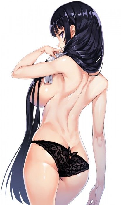 [Secondary erotic] erotic image of a girl who only has pants in the lower body without wearing pants or anything is here 27