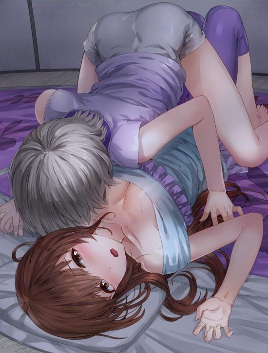 [Secondary erotic] lesbian erotic image of a girl who is taking naughty skinship by overlapping the body and body is here 30