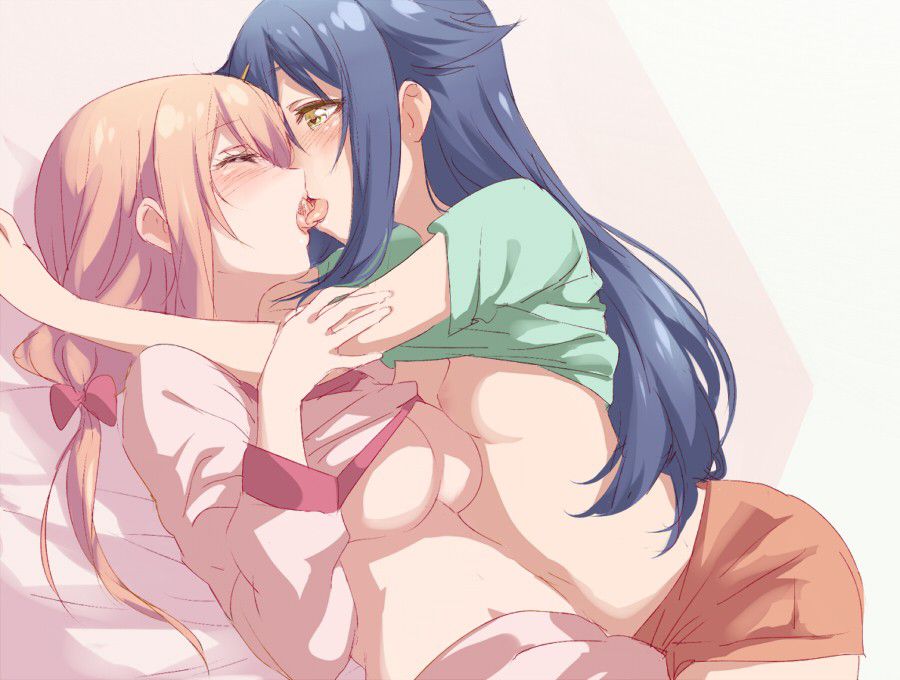 [Secondary erotic] lesbian erotic image of a girl who is taking naughty skinship by overlapping the body and body is here 6