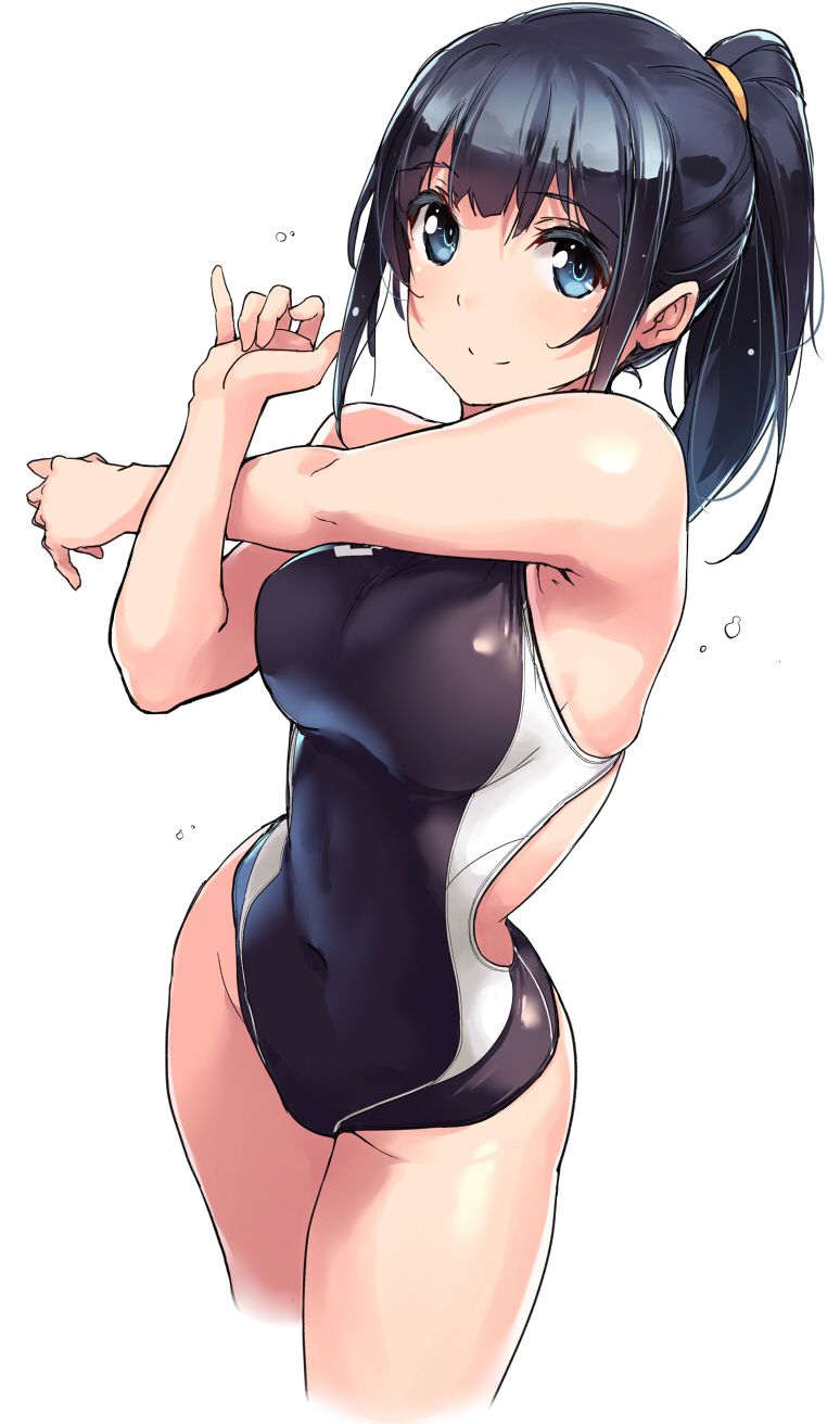 【Secondary erotic】 Erotic image of a girl wearing a very swimsuit with a body line floating out is here 2