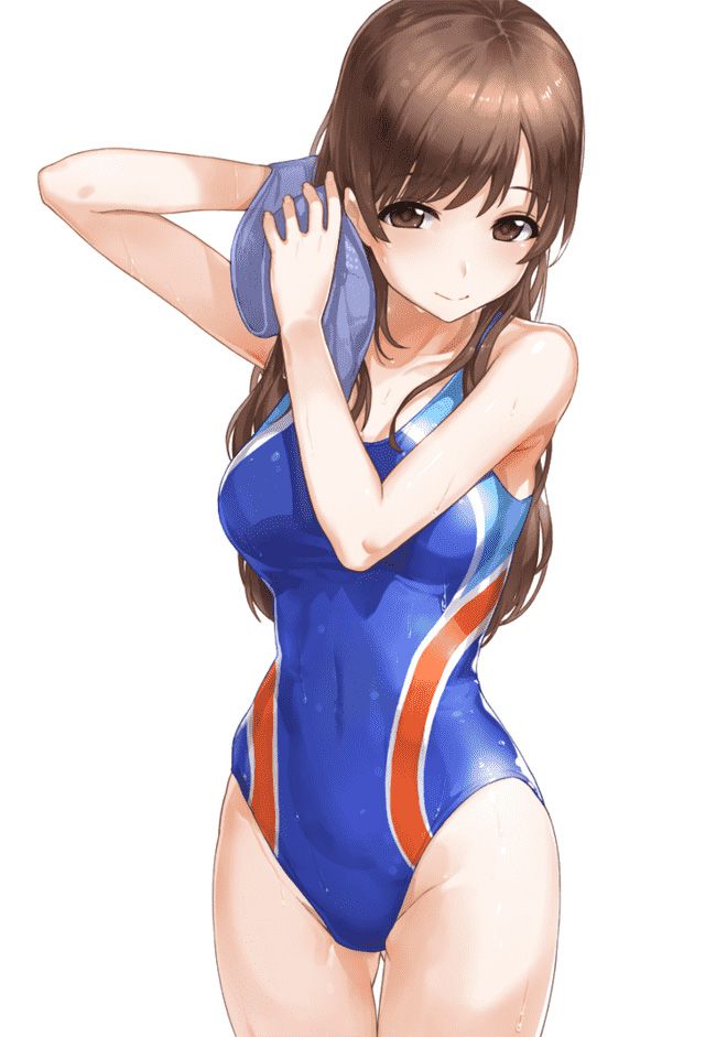 【Secondary erotic】 Erotic image of a girl wearing a very swimsuit with a body line floating out is here 20
