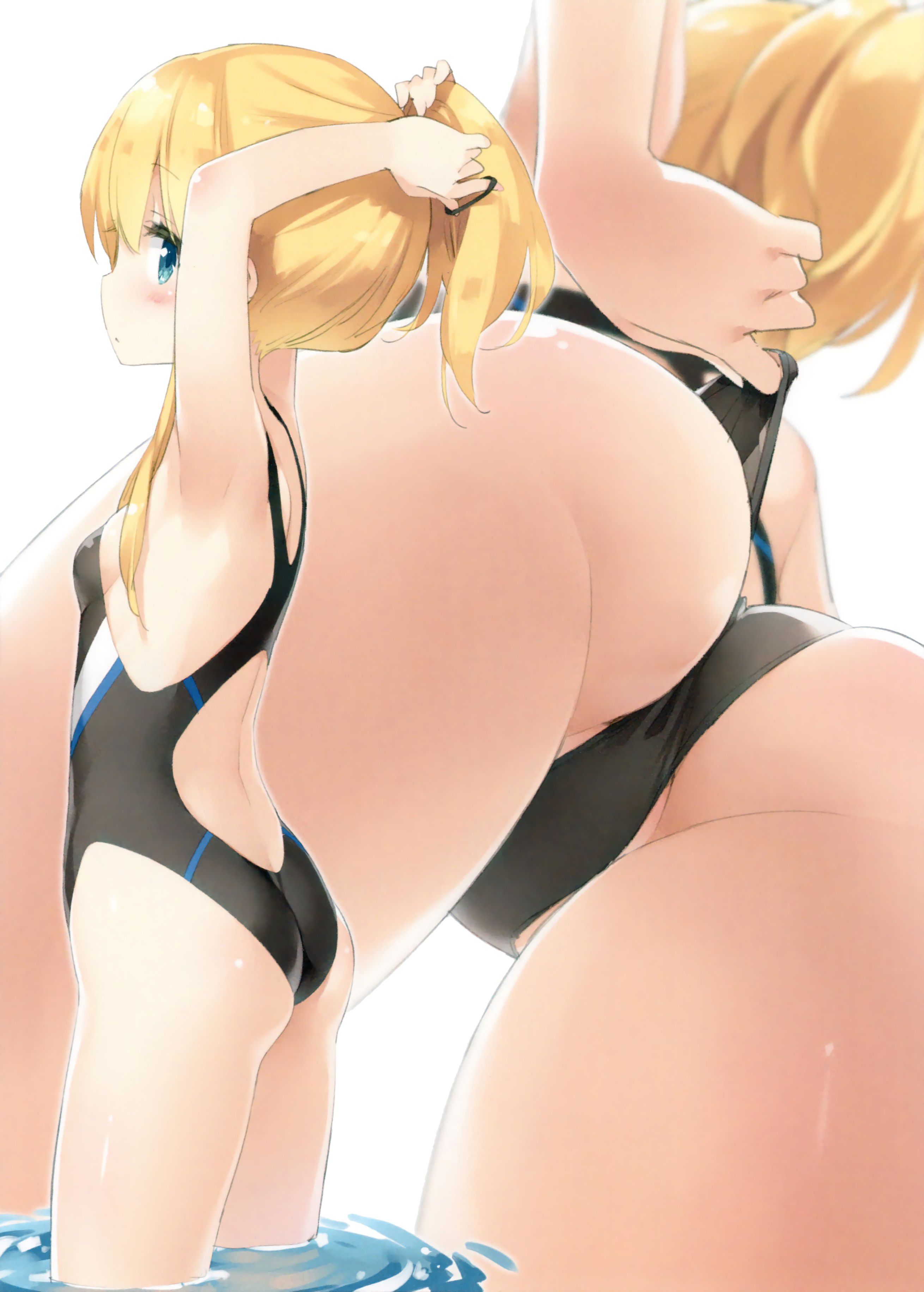 【Secondary erotic】 Erotic image of a girl wearing a very swimsuit with a body line floating out is here 26