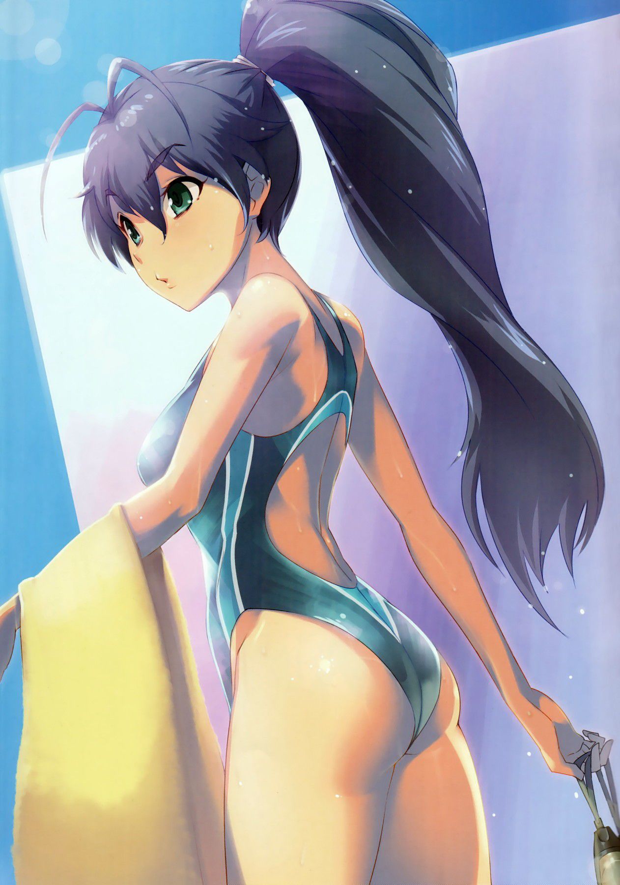 【Secondary erotic】 Erotic image of a girl wearing a very swimsuit with a body line floating out is here 30
