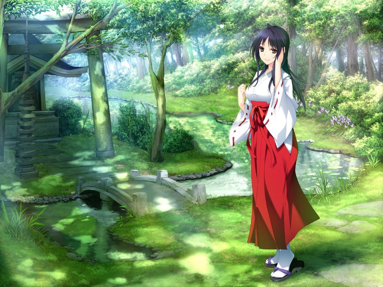 You want to see images of shrine maidens, right? 13