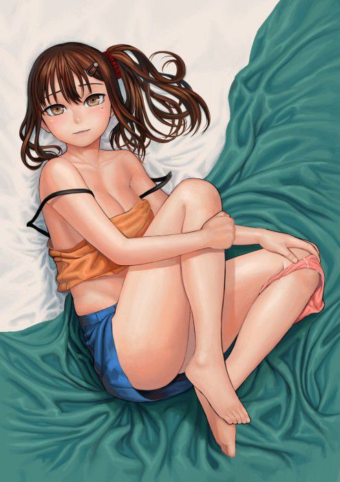 Erotic image of a girl in a state where pants are pulled on one leg [30 pieces] 28